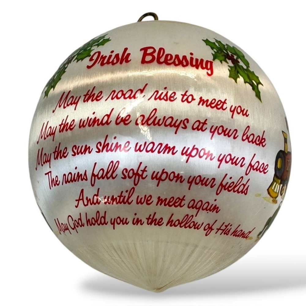 Vtg 1982 Hummelwerk Irish Blessing Christmas Ornament Elf Horse